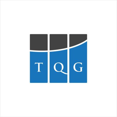 Beyaz arkaplanda TQG harf logosu tasarımı. TQG yaratıcı harflerin baş harfleri logo kavramı. TQG harf tasarımı.