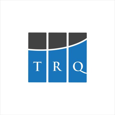 Beyaz arkaplanda TRQ harfi logo tasarımı. TRQ yaratıcı harflerin baş harfleri logo kavramı. TRQ harf tasarımı.
