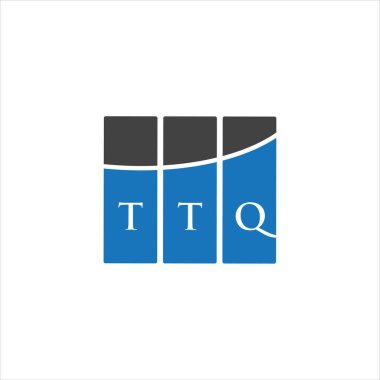 Beyaz arkaplanda TTQ harfi logo tasarımı. TTQ yaratıcı harflerin baş harfleri logo kavramı. TTQ harf tasarımı.
