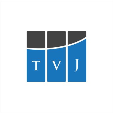 Beyaz arka planda TVJ harf logosu tasarımı. TVJ yaratıcı harflerin baş harfleri logo kavramı. TVJ harf dizaynı. Beyaz arkaplanda TVJ harf logosu tasarımı. TVJ yaratıcı harflerin baş harfleri logo kavramı. TVJ harf tasarımı.