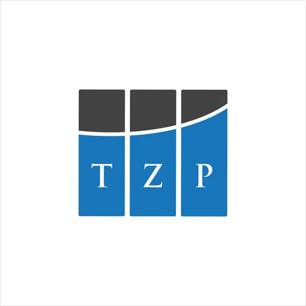 Diseño Del Logotipo Letra Tzp Sobre Fondo Blanco Tzp Iniciales — Archivo Imágenes Vectoriales