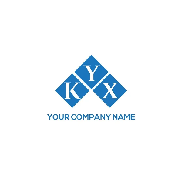 Kyx字母标识的白色背景设计 Kyx创意首字母首字母标识概念 Kyx字母设计 — 图库矢量图片