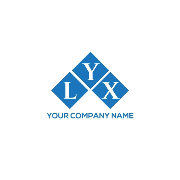 Design Logotipo Letra Lyx Fundo Branco Lyx Iniciais Criativas Conceito — Vetor de Stock