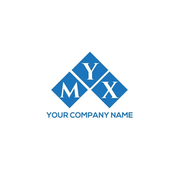 Design Logotipo Letra Myx Fundo Branco Myx Iniciais Criativas Conceito — Vetor de Stock