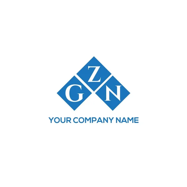 Gzn Letter Logo Design White Background Gzn Creative Initials Letter — Stock Vector