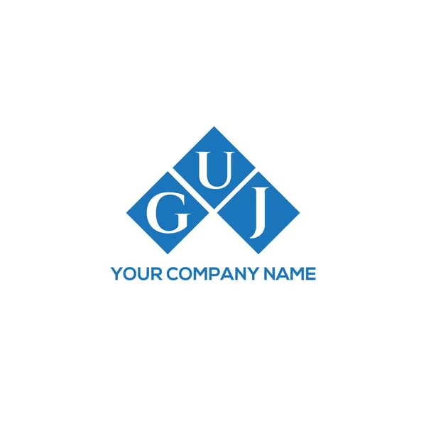 Дизайн Логотипа Белом Фоне Gui Креативные Инициалы Буквенная Концепция Логотипа — стоковый вектор