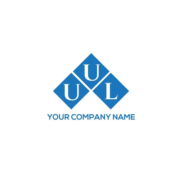 Дизайн Логотипа Uul Белом Фоне Uul Creative Initials Letter Logo — стоковый вектор