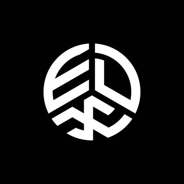 Beyaz arkaplanda EDX harf logosu tasarımı. EDX yaratıcı harflerin baş harfleri logo kavramı. EDX harf tasarımı.