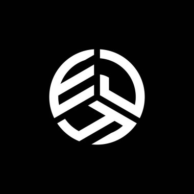 Beyaz arkaplanda EJY harf logosu tasarımı. EJY yaratıcı harflerin baş harfleri logo kavramı. EJY harf tasarımı.