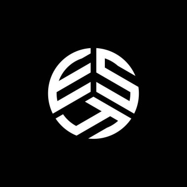 Beyaz arkaplanda ESY harf logosu tasarımı. ESY yaratıcı harflerin baş harfleri logo kavramı. ESY harf tasarımı.