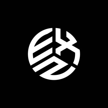 Beyaz arkaplanda EXZ harfi logo tasarımı. EXZ yaratıcı harflerin baş harfleri logo kavramı. EXZ harf tasarımı.