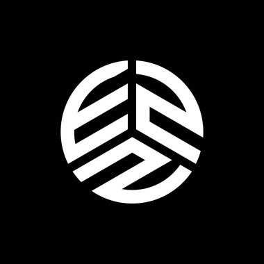 Beyaz arka planda EZZ harfi logo tasarımı. EZZ yaratıcı harf logosu konsepti. EZZ harf tasarımı.