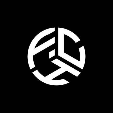 Beyaz arka planda FCH harfi logo tasarımı. FCH yaratıcı harf logosu konsepti. FCH harf tasarımı.