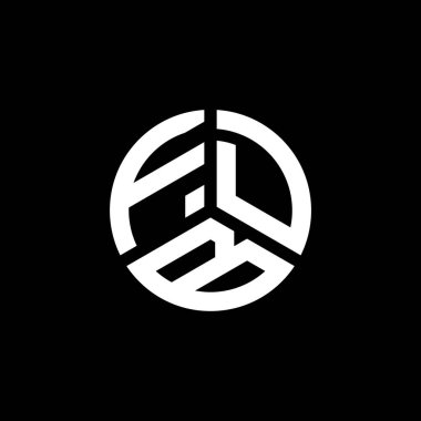 Beyaz arka planda FDB harfi logo tasarımı. FDB yaratıcı harflerin baş harfleri logo kavramı. FDB harf tasarımı.