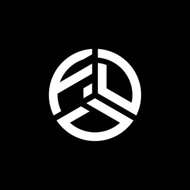 Beyaz arkaplanda FDD harfi logo tasarımı. FDD yaratıcı harflerin baş harfleri logo kavramı. FDD harf tasarımı.