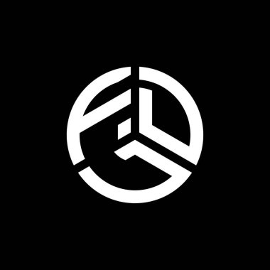 Beyaz arka planda FDL harf logosu tasarımı. FDL yaratıcı harflerin baş harfleri logo kavramı. FDL harf tasarımı.