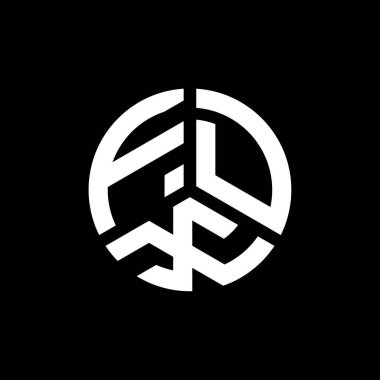 Beyaz arka planda FDX harfli logo tasarımı. FDX yaratıcı harflerin baş harfleri logo kavramı. FDX harf tasarımı.
