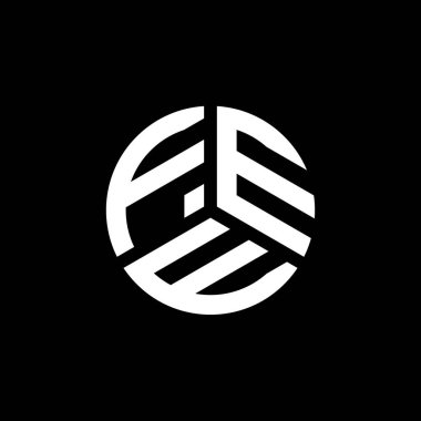 Beyaz arka planda ücret harfi logosu tasarımı. Ücret kreatif harf logosu konsepti. Ücret harfi tasarımı.