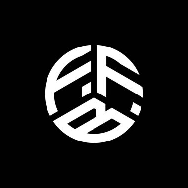 Beyaz arka planda FFB harfli logo tasarımı. FFB yaratıcı harflerin baş harfleri logo kavramı. FFB harf tasarımı.