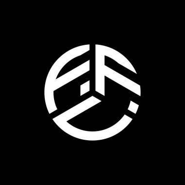 Beyaz arka planda FFV harf logosu tasarımı. FFV yaratıcı harflerin baş harfleri logo kavramı. FFV harf tasarımı.