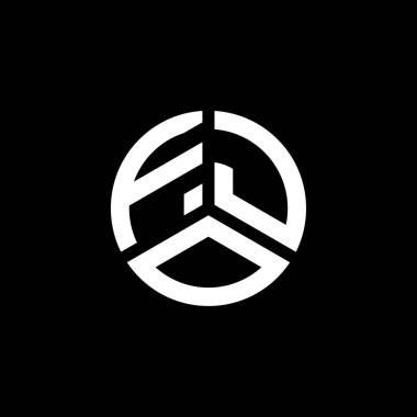 Beyaz arka planda FJO harf logosu tasarımı. FJO yaratıcı harflerin baş harfleri logo kavramı. FJO harf tasarımı.