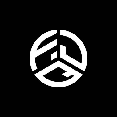 Beyaz arka planda FJQ harf logosu tasarımı. FJQ yaratıcı harflerin baş harfleri logo kavramı. FJQ harf tasarımı.
