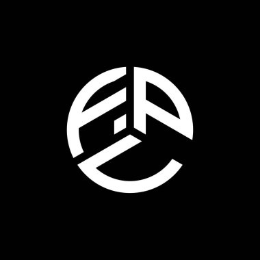 Beyaz arkaplanda FPV harf logosu tasarımı. FPV yaratıcı harflerin baş harfleri logo kavramı. FPV harf tasarımı.
