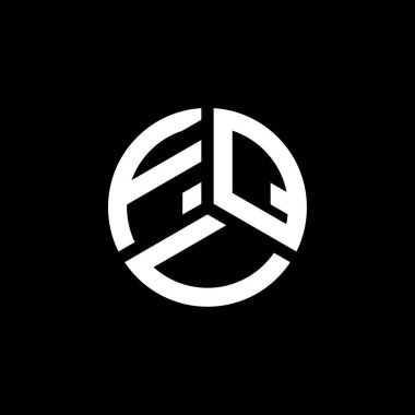 Beyaz arkaplanda FQV harf logosu tasarımı. FQV yaratıcı harflerin baş harfleri logo kavramı. FQV harf tasarımı.