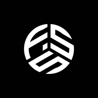 Beyaz arka planda FSS harf logosu tasarımı. FSS yaratıcı harfler logosu konsepti. FSS harf tasarımı.