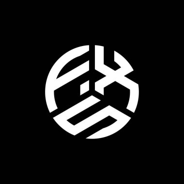 Beyaz arkaplanda FXS harf logosu tasarımı. FXS yaratıcı harflerin baş harfleri logo kavramı. FXS harf tasarımı.