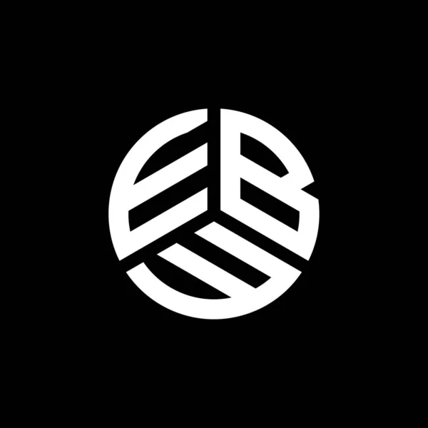 Eab Logo Ontwerp Witte Achtergrond Eaw Creatieve Initialen Letter Logo — Stockvector