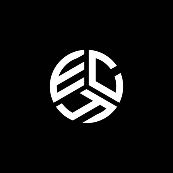 Beyaz Arka Planda Ecy Harf Logosu Tasarımı Ecy Yaratıcı Harflerin — Stok Vektör