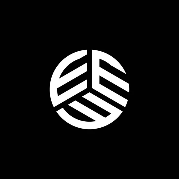 Eew Lettre Logo Design Sur Fond Blanc Eew Initiales Créatives — Image vectorielle