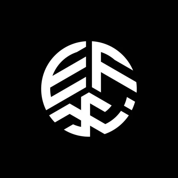 Efx Letter Logo Design White Background Efx Creative Initials Letter — Stock Vector