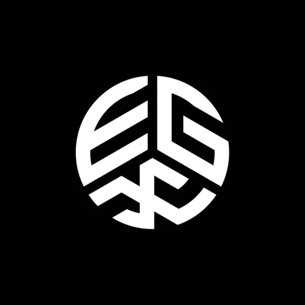 Дизайн Логотипа Egx Белом Фоне Концепция Логотипа Инициалами Egx Дизайн — стоковый вектор