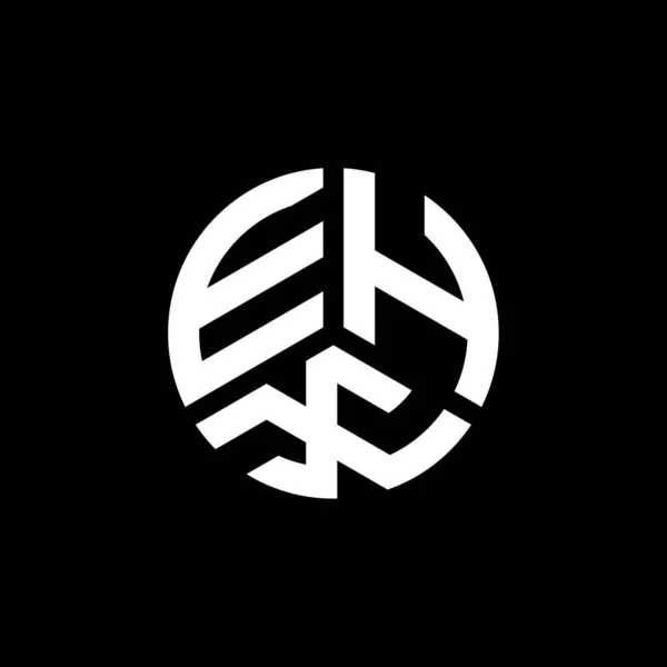 Σχεδιασμός Λογότυπου Ehx Λευκό Φόντο Ehx Δημιουργικό Πρωτότυπο Γράμμα Λογότυπο — Διανυσματικό Αρχείο