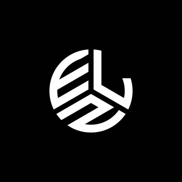 Elz Logo Ontwerp Witte Achtergrond Elz Creatief Initialen Letter Logo — Stockvector