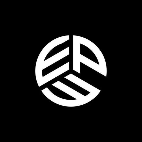 白い背景にEpwの手紙のロゴデザイン Epwクリエイティブイニシャルレターロゴコンセプト Epwレターデザイン — ストックベクタ