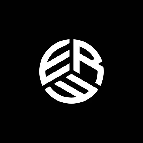Projekt Logo Litery Erw Białym Tle Erw Twórcze Inicjały Koncepcja — Wektor stockowy