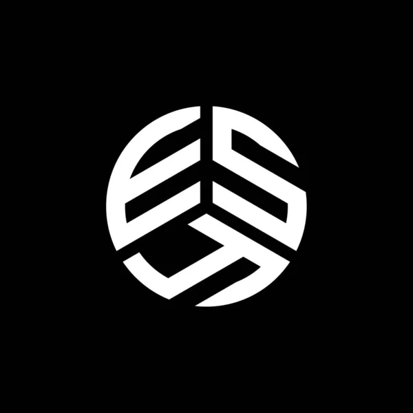 白い背景にEsy文字のロゴデザイン Esyクリエイティブイニシャルレターロゴコンセプト Esy文字デザイン — ストックベクタ