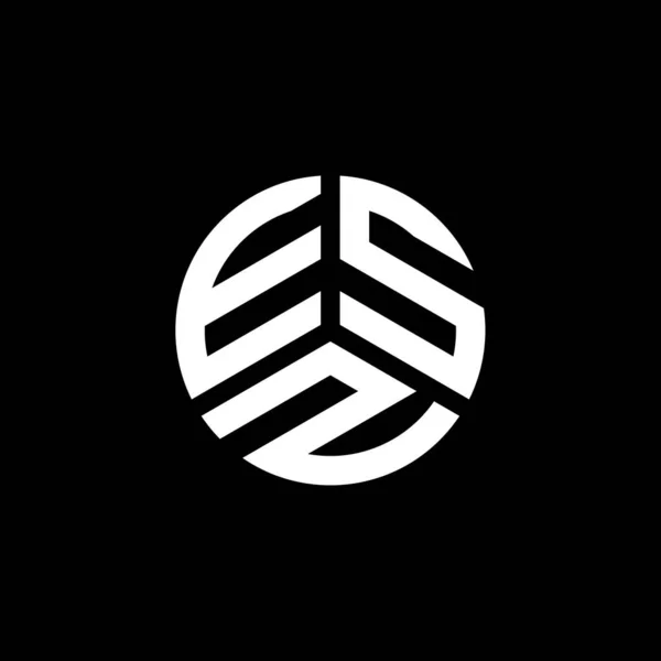 Desain Logo Surat Esz Pada Latar Belakang Putih Esz Kreatif - Stok Vektor