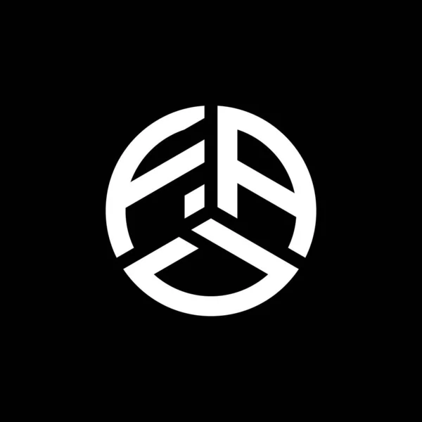 Diseño Del Logotipo Letra Fad Sobre Fondo Blanco Fad Iniciales — Archivo Imágenes Vectoriales