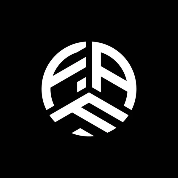 Logo Faf Sfondo Bianco Faf Creativo Iniziali Lettera Logo Concetto — Vettoriale Stock