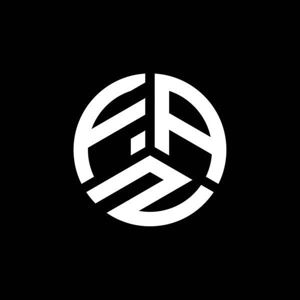 Logo Desain Huruf Faz Pada Latar Belakang Putih Faz Kreatif - Stok Vektor