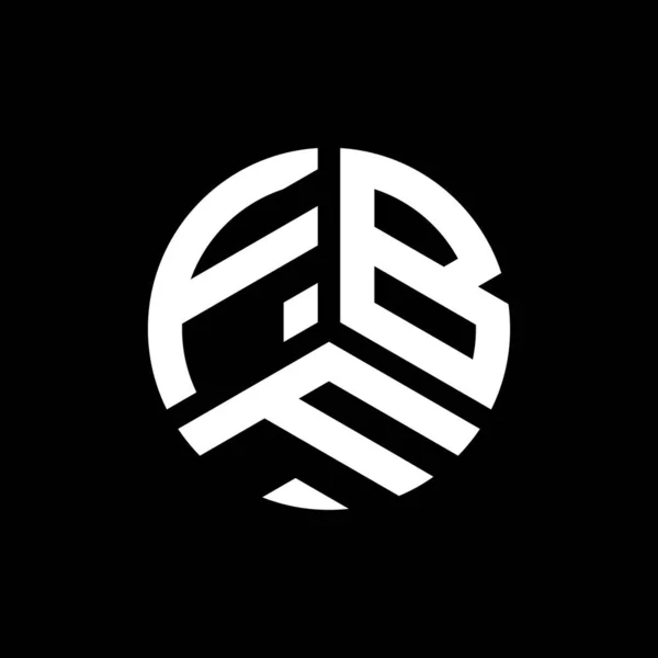 Diseño Del Logotipo Letra Fbf Sobre Fondo Blanco Fbf Iniciales — Vector de stock