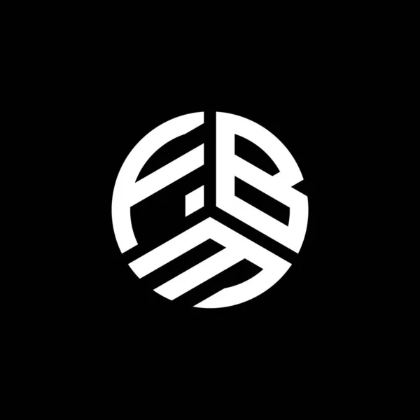 Fbm Brev Logotyp Design Vit Bakgrund Fbm Kreativa Initialer Brev — Stock vektor