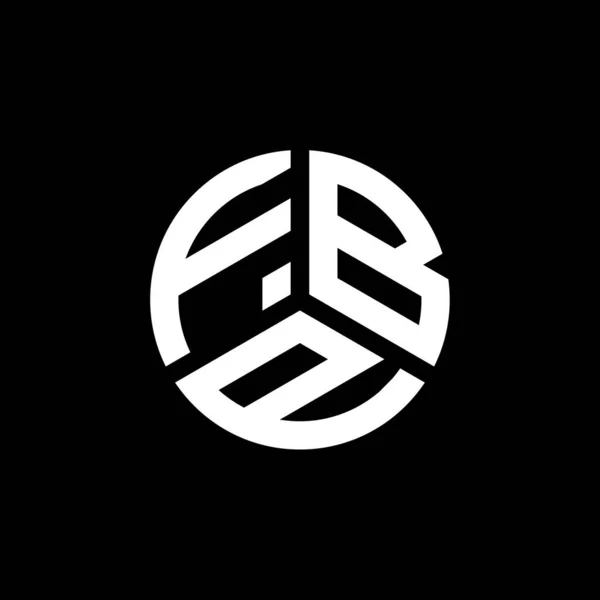 Diseño Del Logotipo Letra Fbp Sobre Fondo Blanco Fbp Iniciales — Vector de stock