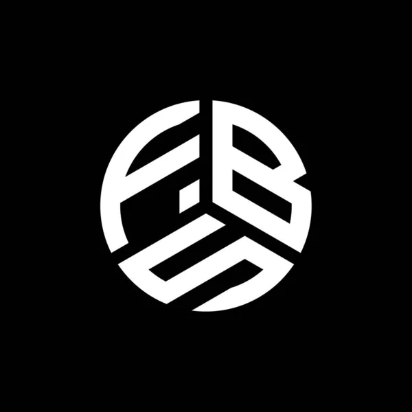 Diseño Del Logotipo Letra Fbs Sobre Fondo Blanco Fbs Iniciales — Vector de stock
