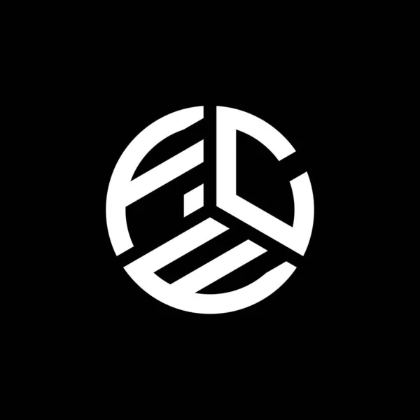 Logo Lettera Fce Sfondo Bianco Concetto Logo Lettera Iniziali Creative — Vettoriale Stock