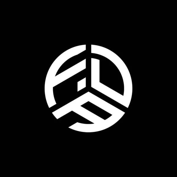 Fda Brev Logotyp Design Vit Bakgrund Fda Kreativa Initialer Brev — Stock vektor